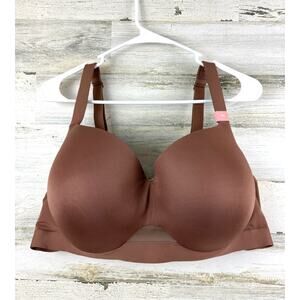 Cacique Women’s Plus 52C Brown Lightly Lined Balconette Bra Underwire NEW